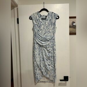 DKNY Snakeskin Midi Dress
